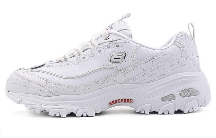 Skechers D'LITES Fresh Start Little White Bear Low top Skateboard Shoes Women's White