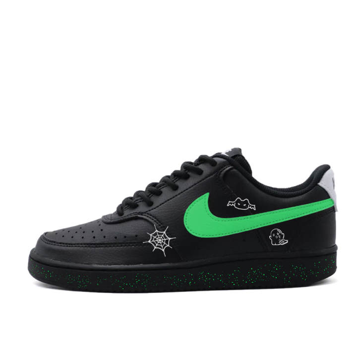 Nike Nike Court Vision 1 Dark Night Adventure Pu Synthetic Leather Versatile Abrasion Resistant Abrasion Resistant Low top