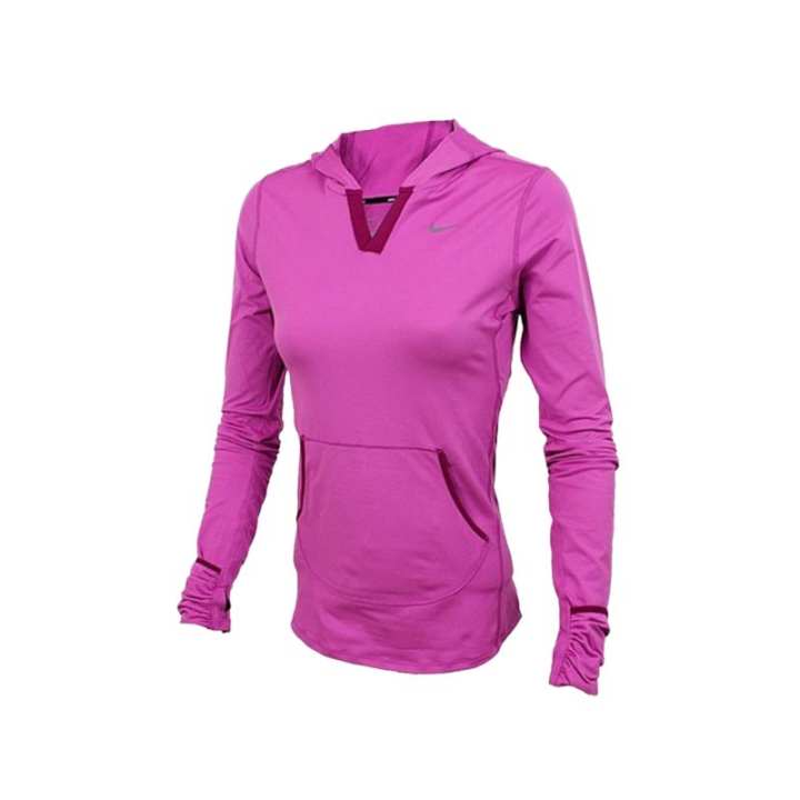 Nike Nike T Shirts Women's Rose Red Hooded Moderate