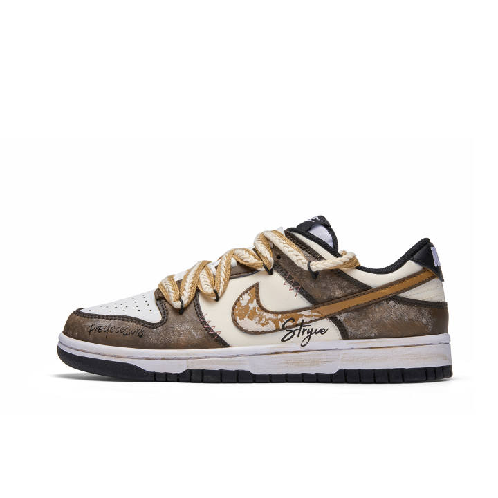 Nike Nike Dunk Desert Abrasion Resistant Abrasion Resistant Low top Skateboard Shoes Unisex Brown