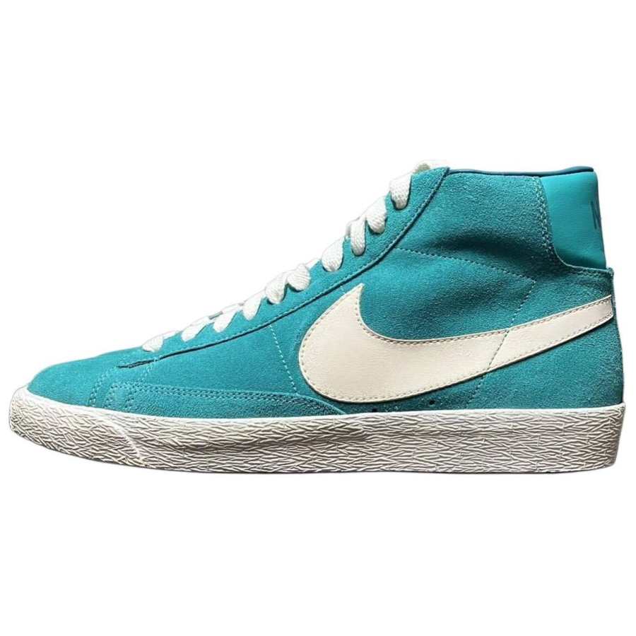 Nike Nike Blazer High Non Slip And Waterproof Abrasion Resistant Mid top Skateboard Shoes Men's Blue