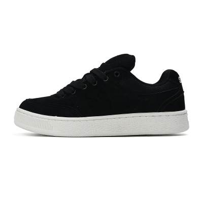 GZOZ Coverage Abrasion Resistant Height Increasing Low top Skateboard Shoes Unisex Black