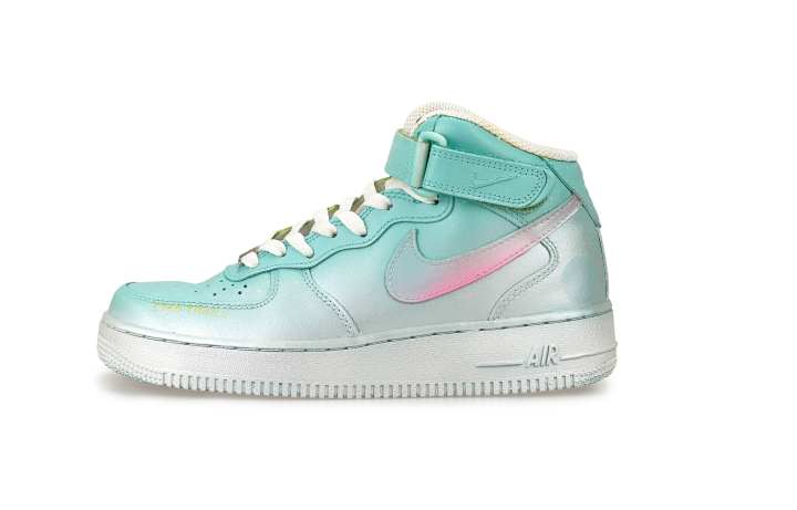 Nike Nike Air Force 1 Abrasion Resistant Mid top Skateboard Shoes Men's Rose Red