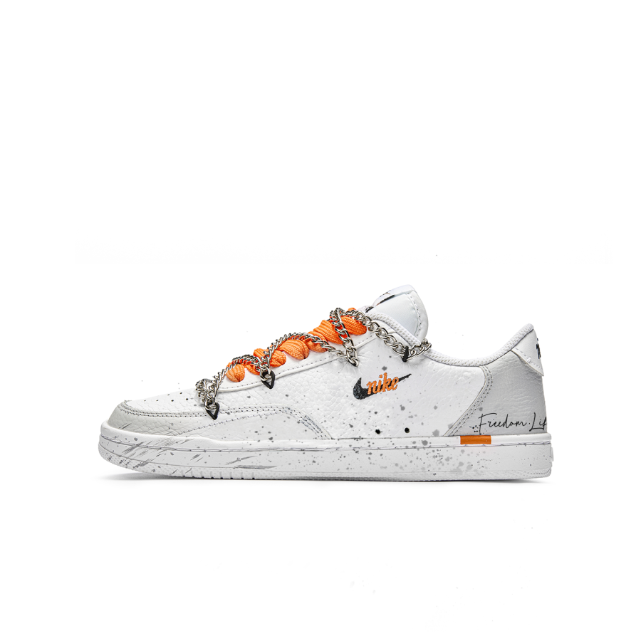 Nike Nike Court Vintage Lively Island, Speed Gray Low top Skateboard Shoes Women's Gray Yellow