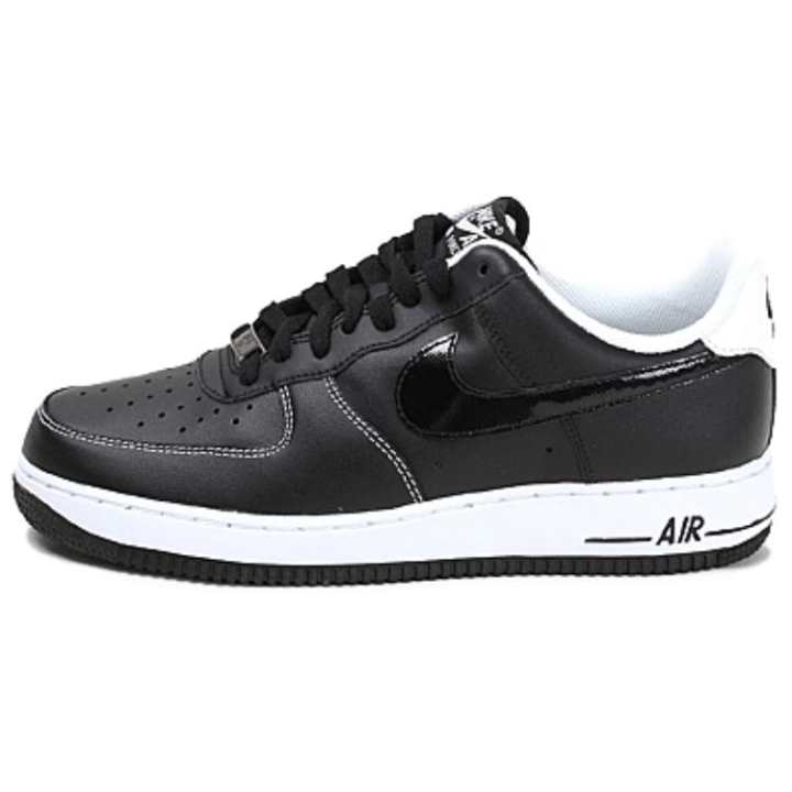 Nike Nike Air Force 1 Premium Slip Resistant Abrasion Resistant Low top Skateboard Shoes Men's Black