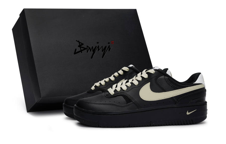 Nike Nike Gamma Force Abrasion Resistant Abrasion Resistant Low top Skateboard Shoes Women's Black Rice Yellow