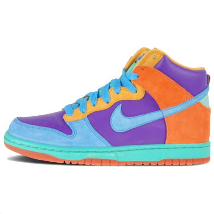 Nike Nike Dunk High 6.0 High top Skateboard Shoes Women's Blue Purple Orange