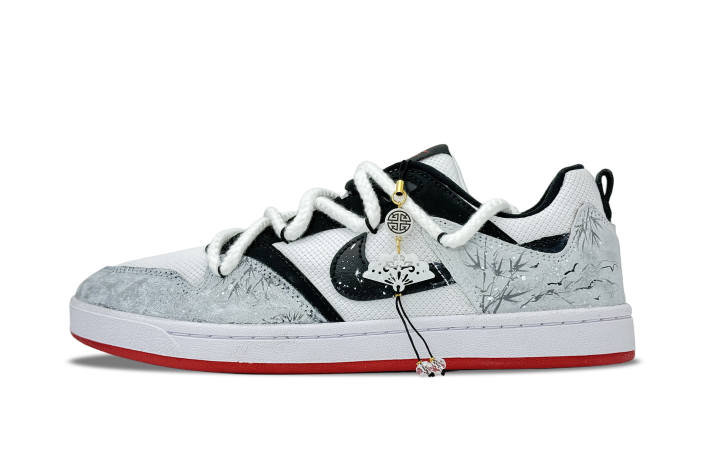 Nike Nike SB Alleyoop Bamboo Grace Abrasion Resistant Low top Skateboard Shoes Unisex Gray