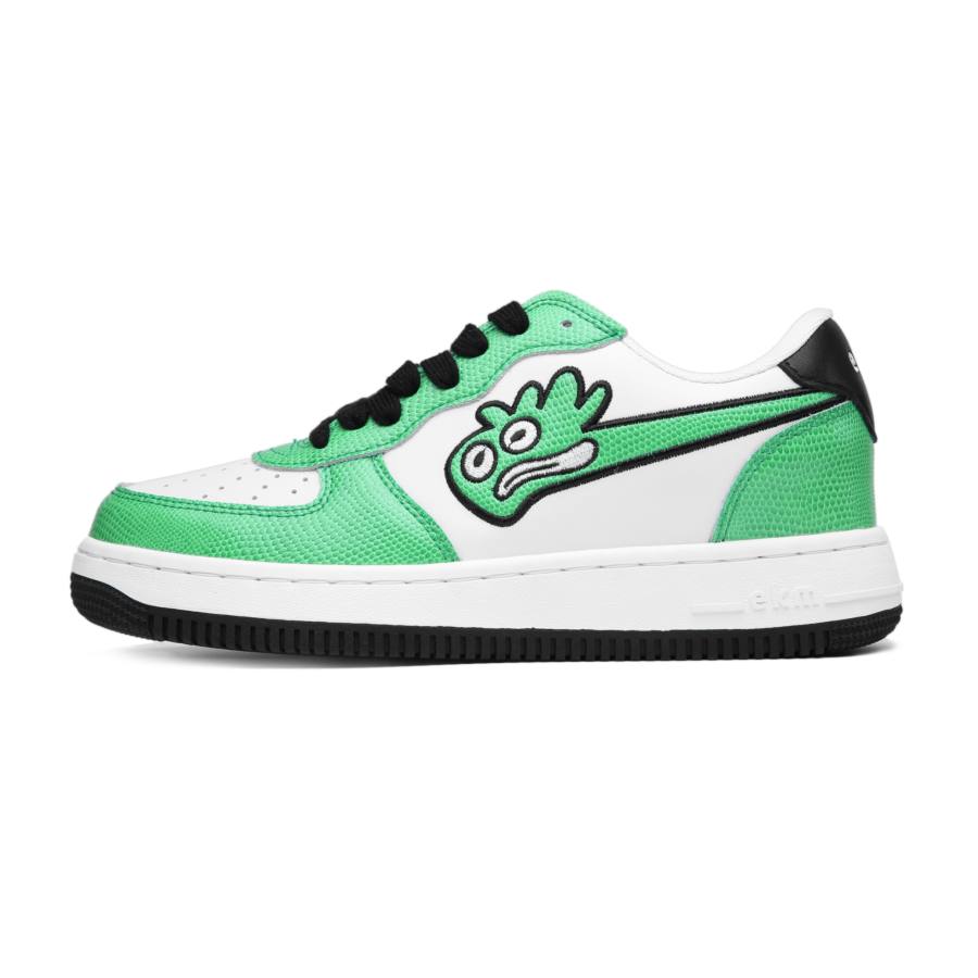 EKM Slip Resistant, Abrasion Resistant, Breathable Low top Skateboard Shoes Unisex Green