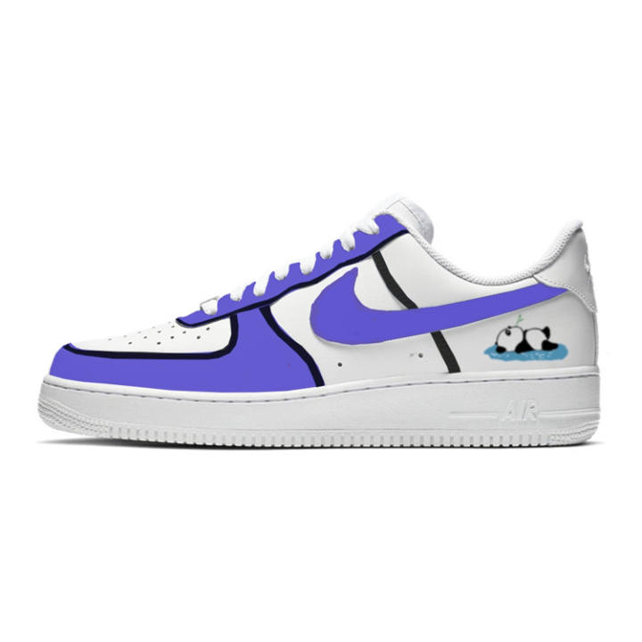 Nike Nike Air Force 1 07 Purple Bamboo Low top Skateboard Shoes Men's Purple White
