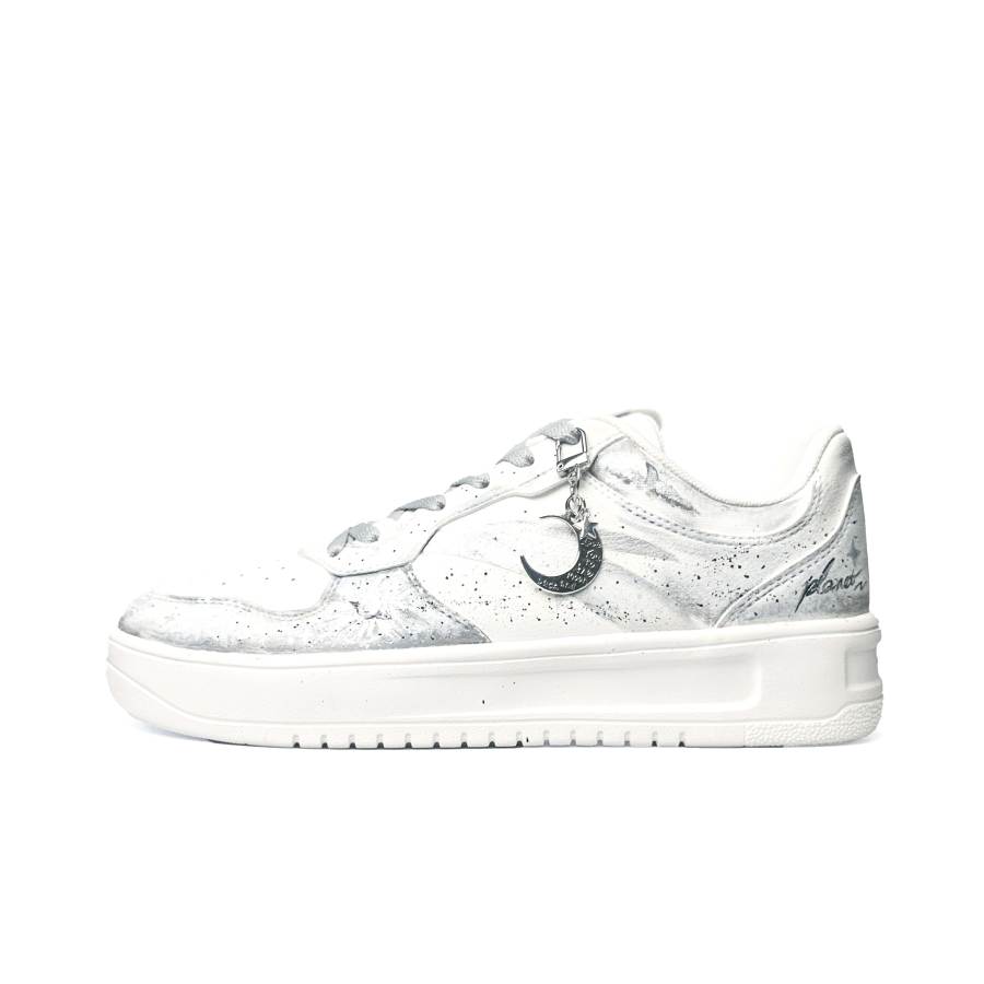 Anta Easy Low top Skateboard Shoes Unisex Silver White