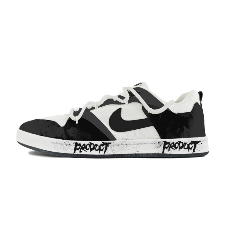 Nike Nike SB Alleyoop Abrasion Resistant Low top Skateboard Shoes Men's Black White