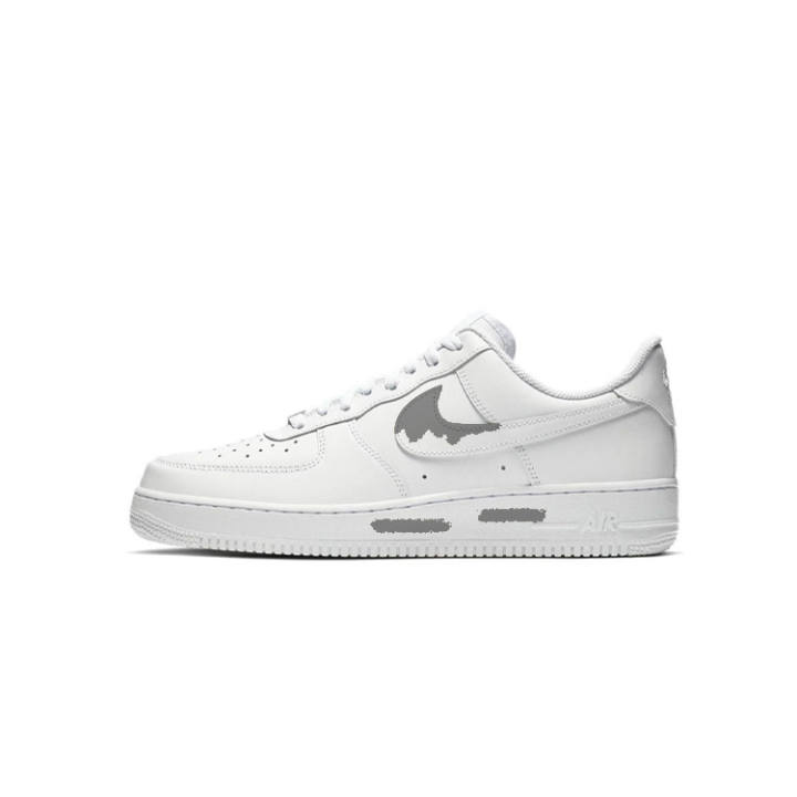 Nike Nike Air Force 1 'Triple White' Gray Scale Slip Resistant Abrasion Resistant Slip Resistant Abrasion Resistant Low top