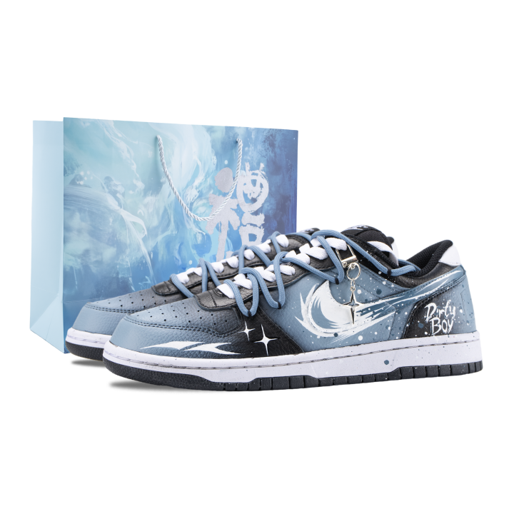 Nike Nike Big Bad Boy Abrasion Resistant Breathable Abrasion Resistant Breathable Skateboard Shoes Unisex Black Blue White