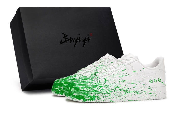 Nike Nike Air Force 1 Slip Resistant Slip Resistant Low top Skateboard Shoes Unisex White Green