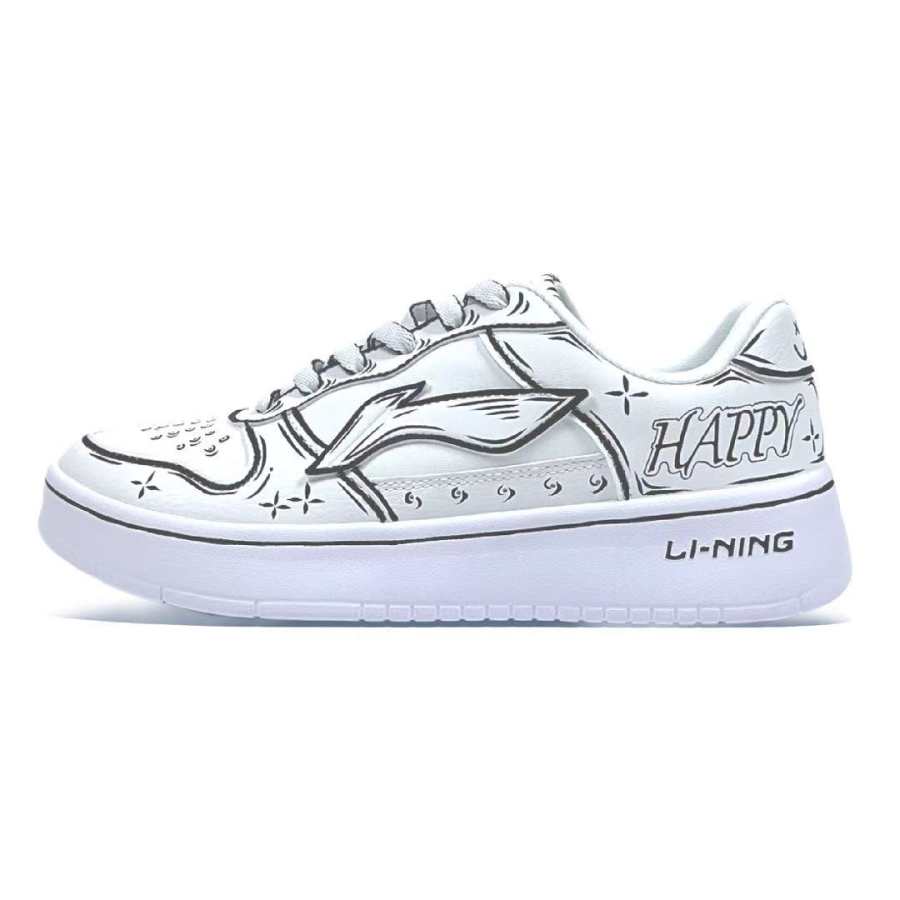 Li-Ning Li Ning Floating Boat Linear Anime Synthetic Leather Slip Resistant, Abrasion Resistant, Breathable