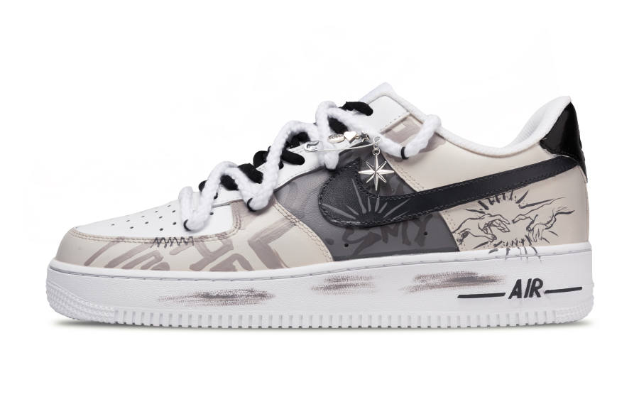 Nike Nike Air Force 1 Adam Abrasion Resistant Low top Skateboard Shoes Unisex Black Brown