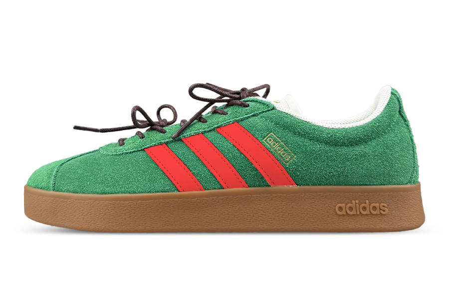 Adidas Adidas VL COURT 2.0 Cushioning, Wear Resistant Low top Skateboard Shoes Unisex Green Red