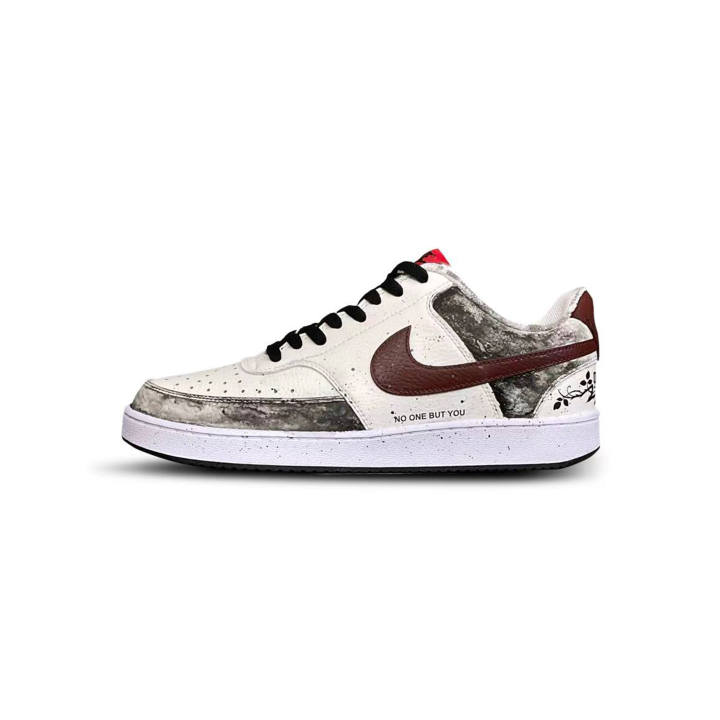 Nike Nike Court Vision 1 Tower Rabbit Cushioning Low top Skateboard Shoes Men's Black Gray