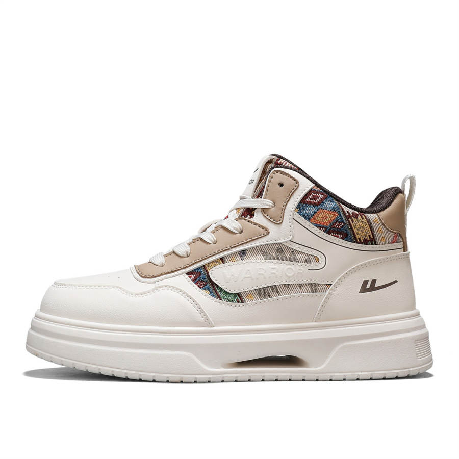 WARRIOR Abrasion Resistant Lightweight Wear resistant And Lightweight Mid top Skateboard Shoes Men's