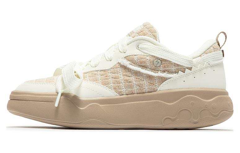 361° Versatile Slip Resistant, Abrasion Resistant, Lightweight Low top Skateboard Shoes Women's Beige Brown