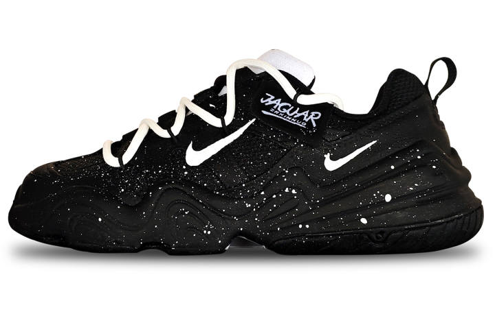 Nike Nike Tech Hera Suede Abrasion Resistant Lightweight Wear resistant And Lightweight Low top Casual Shoes Unisex Black