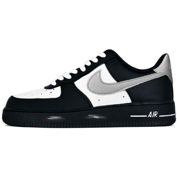 Nike Nike Air Force 1 Air Force 1 Black, Samurai, White Minimalist Style Abrasion Resistant Low top Skateboard Shoes Unisex