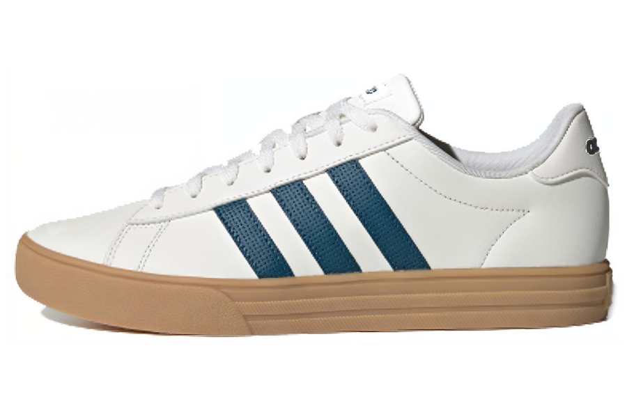 Adidas Neo Daily 2.0 Comfortable Low top Skateboard Shoes Men's White Brown Blue