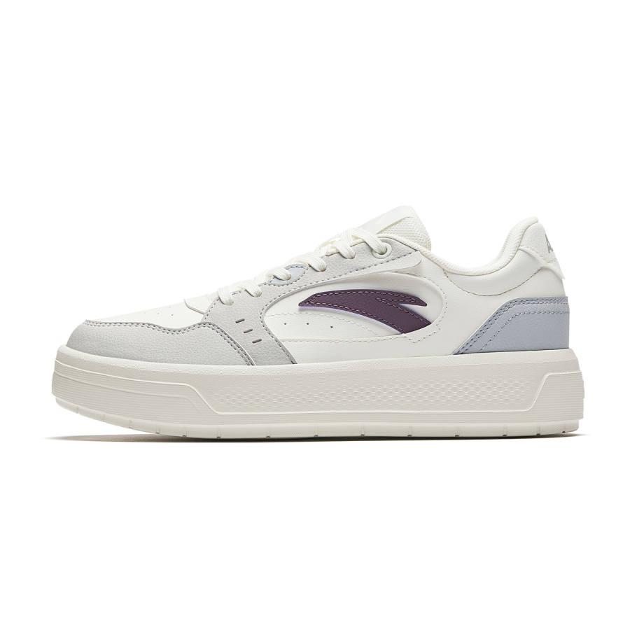 Anta Light Breeze 2 Cushioning Abrasion Resistant Skateboard Shoes Women's White Gray