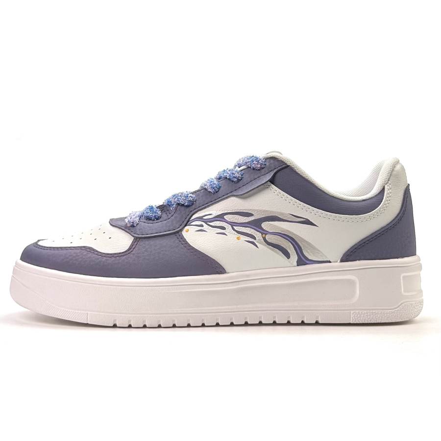 Anta Coverage Cushioning Abrasion Resistant Low top Skateboard Shoes Unisex Purple