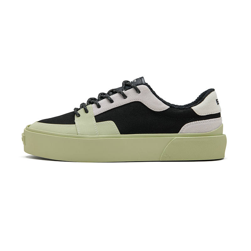 EQLZ EQUALIZER EQLZ EQUALIZER Slip Resistant Abrasion Resistant Skateboard Shoes Unisex Black Lime