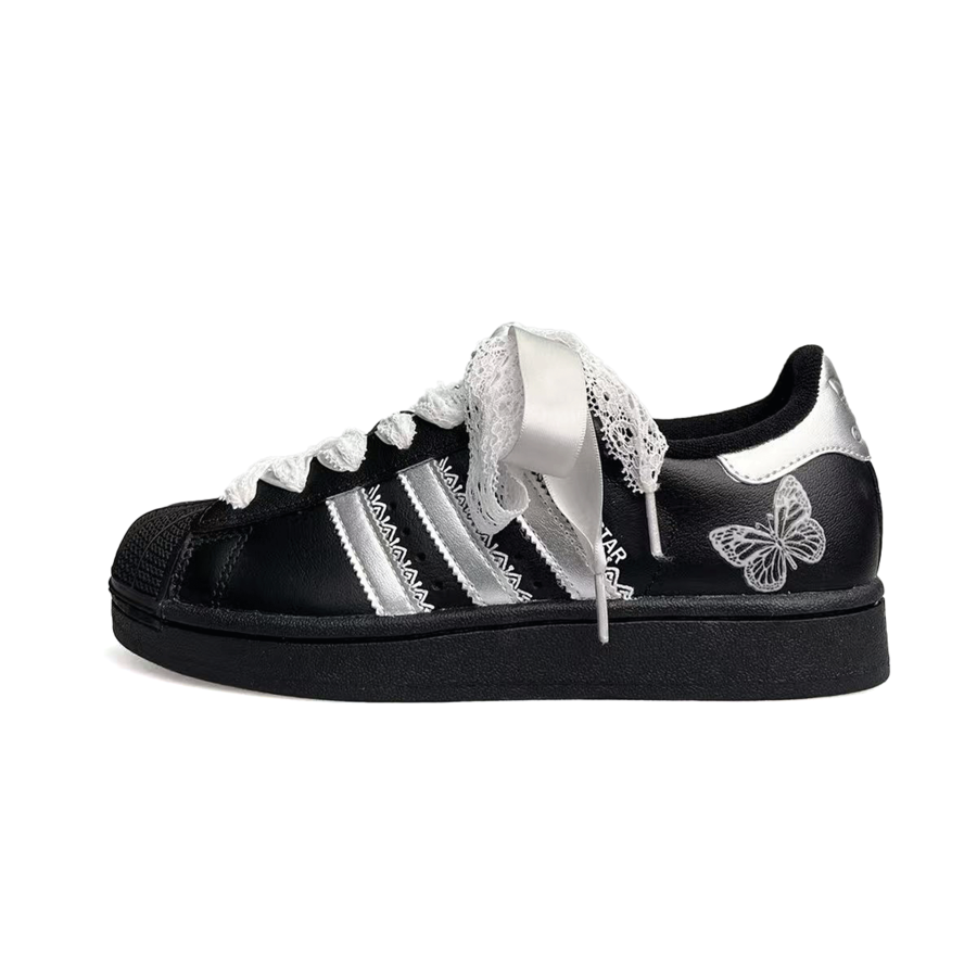 Adidas Originals Superstar 2 Shell Head, Zhuang Zhou's Dream Of A Butterfly Abrasion Resistant Low top Skateboard Shoes