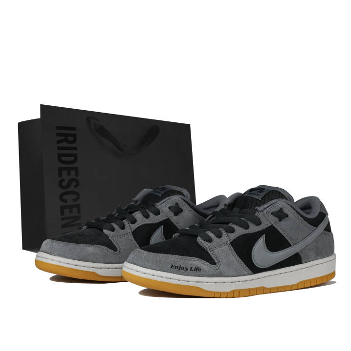 Nike Nike Dunk SB Slip Resistant Cushioning Slip Resistant Cushioning Low top Skateboard Shoes Unisex Gray Black
