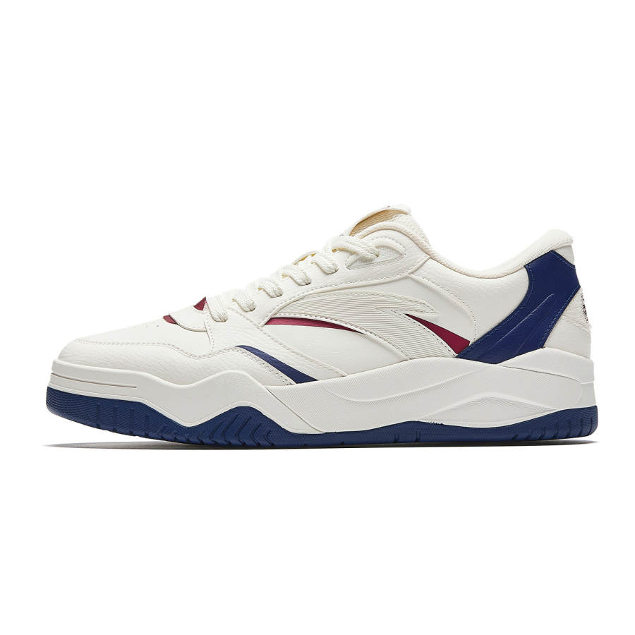 Anta 4 Low top Skateboard Shoes Men's Blue White Red