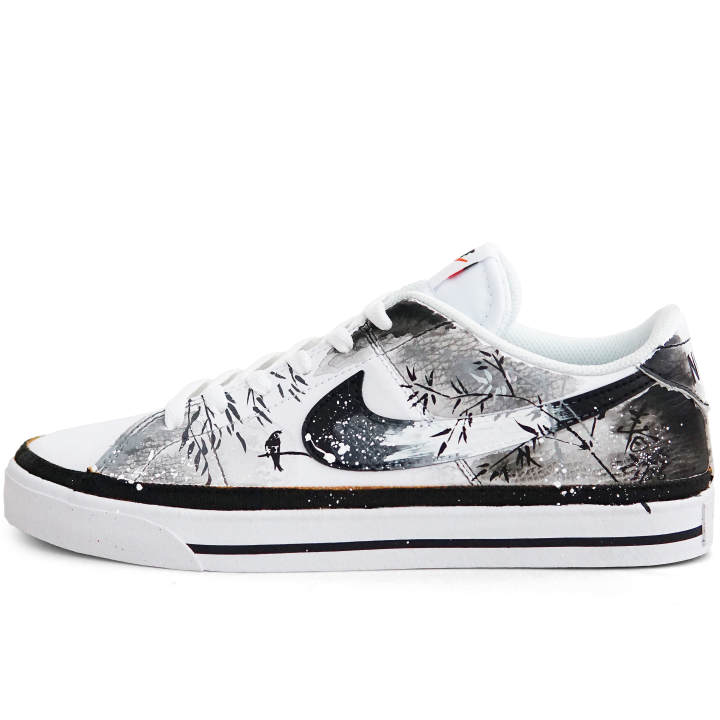 Nike Nike Court Legacy Low Top Skateboard Shoes Men's Black White