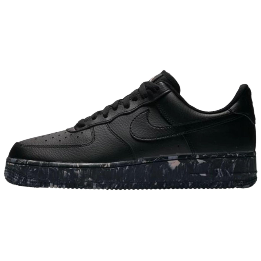 Nike Nike Air Force 1 Slip Resistant Abrasion Resistant Low top Skateboard Shoes Men's Black