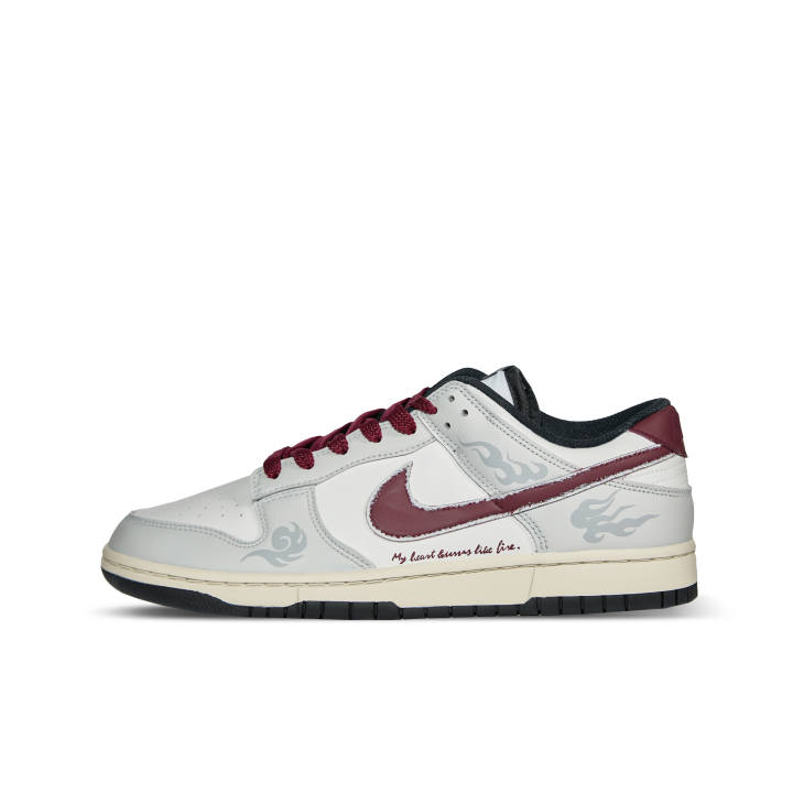 Nike Nike Dunk The Fire Of The Hollow Valley Leather Low top Skateboard Shoes Unisex White Red
