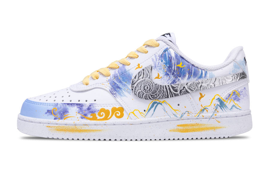 Nike Nike Court Vision 1 Skateboard Shoes Men's Low Top White