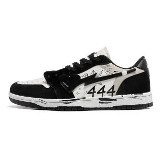 PAIKEJINGPAO Microfiber Leather Abrasion Resistant Cushioning Low top Skateboard Shoes Unisex