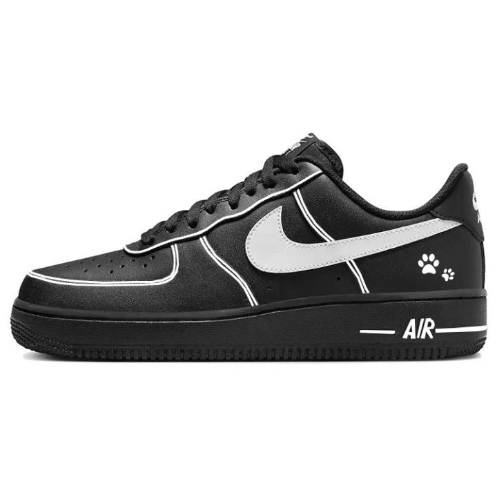 Nike Nike Air Force 1 Slip Resistant, Abrasion Resistant, Lightweight Low top Skateboard Shoes Unisex White Black