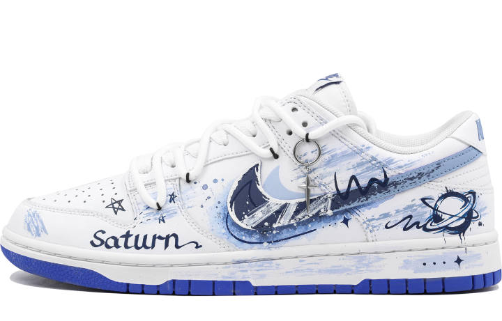 Nike Nike Dunk Low Slip Resistant Slip Resistant Low top Skateboard Shoes Men's White Blue