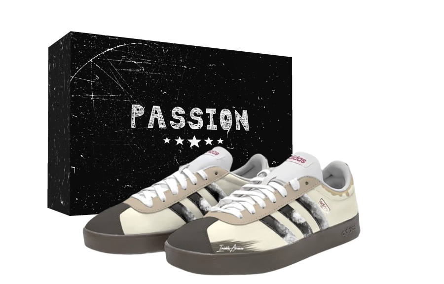 Adidas Adidas VL COURT 2.0 Time Graffiti Box Abrasion Resistant Slip Resistant Abrasion Resistant Slip Resistant Low top