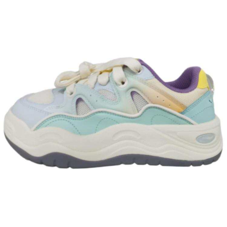 Li-Ning Li Ning Moth Orchid Slip Resistant, Abrasion Resistant, Height Increasing Low top Skateboard Shoes Women's Green