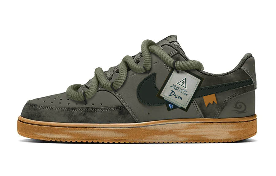 Nike Nike Court Vision 1 Seaforest Grove Abrasion Resistant Low top Skateboard Shoes Men's Green