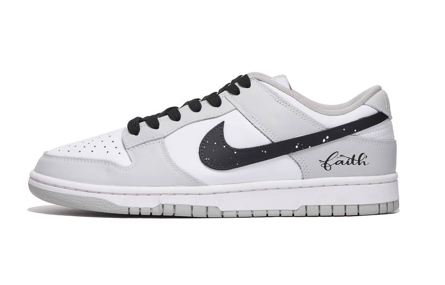 Nike Nike Dunk Abrasion Resistant Abrasion Resistant Low top Skateboard Shoes Unisex Light Gray