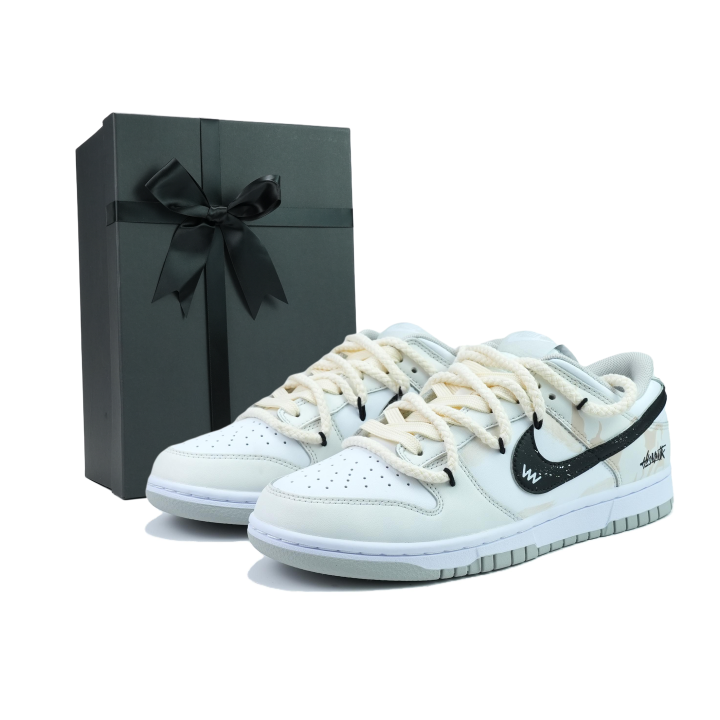 Nike Nike Dunk LOW Sand Dune Abrasion Resistant Low top Skateboard Shoes Unisex Beige Yellow