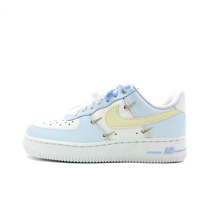 Nike Nike Air Force 1 Abrasion Resistant Low top Skateboard Shoes Women's Blue