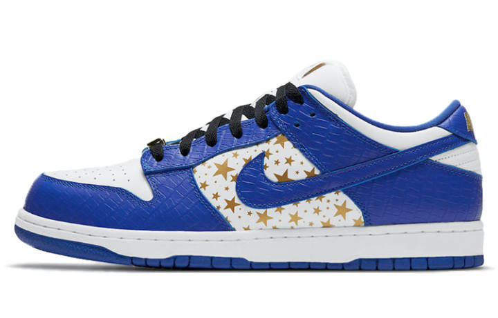 Nike Nike x Supreme Dunk SB Hyper Royal Versatile Slip Resistant, Abrasion Resistant, Lightweight Low top Skateboard Shoes