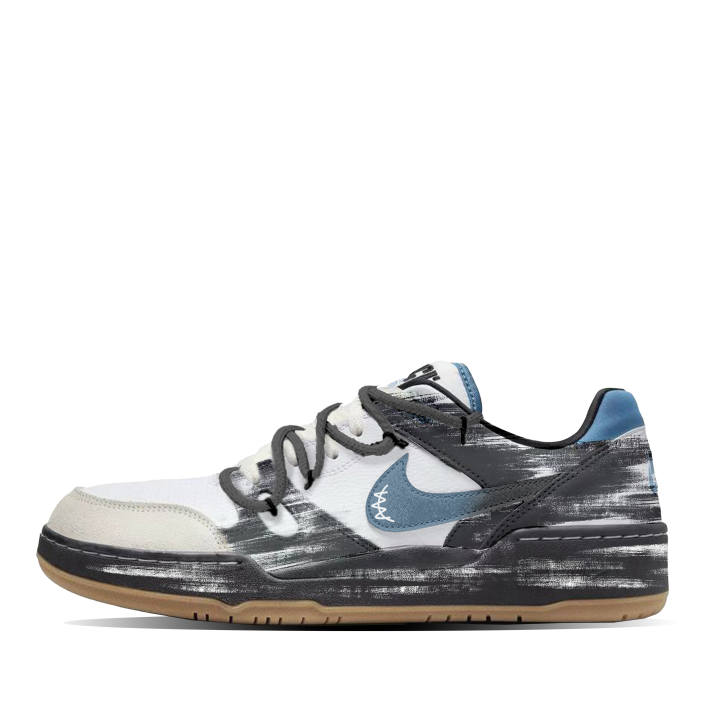 Nike Nike Full Force Pine Blue Bird Abrasion Resistant Abrasion Resistant Low top Skateboard Shoes Men's Black Blue