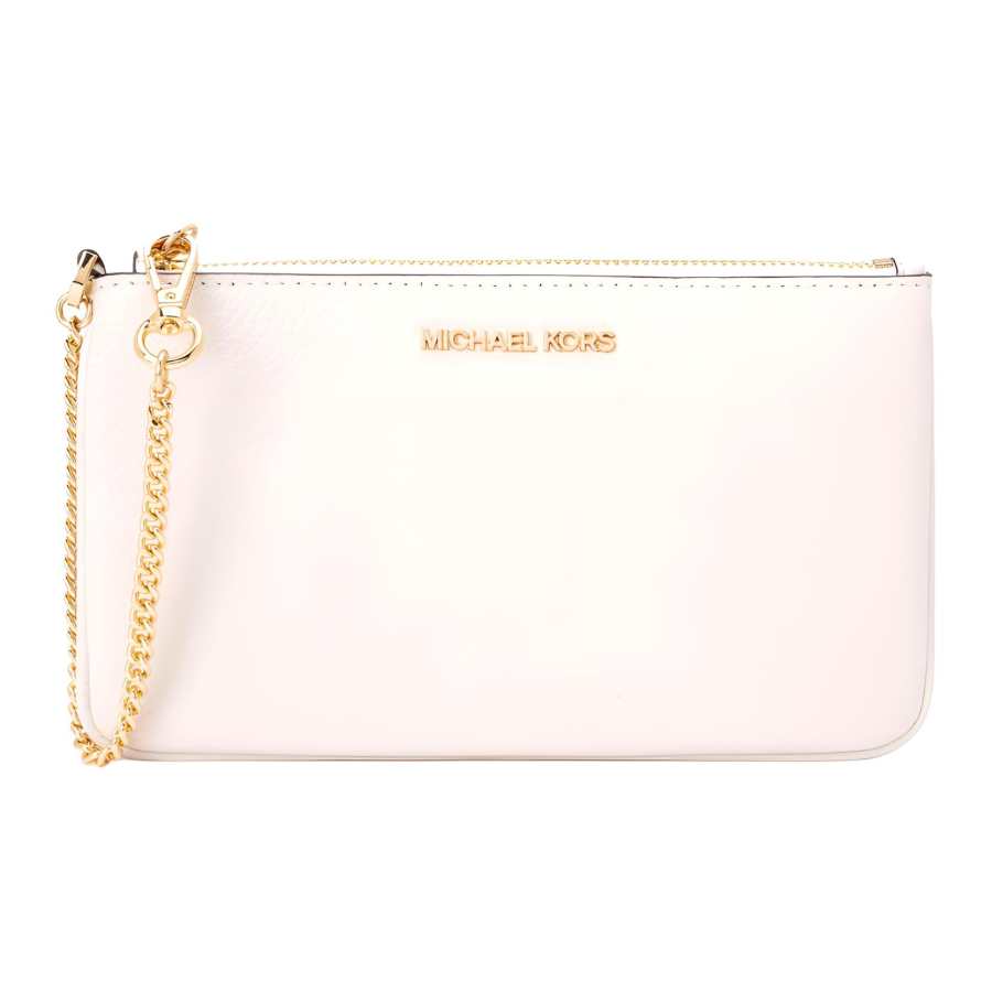 MICHAEL KORS Jet Set Cow Leather Handbag Medium Women's Pure White